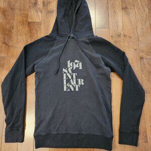 Saint Laurent Paris women's black pullover hoodie